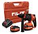 Martelete Rotativo Vermelho 20v Sem Fio Sds Plus 2 Baterias - Imagem 1