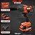 Chave De Impacto DCD8600 Rilit Profissional A Bateria 20v - Imagem 3