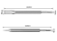 Kit 5 Brocas Mandril Talhadeira Ponteiro 250mm Martelete Linha Gbh 850w - Imagem 3