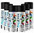 Tinta Spray Uso Geral Cor Preto Brilhante 300ml 6 Unidades - Imagem 1