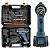 Parafusadeira Furadeira 12v A Bateria Kit 66 Pçs Bits Brocas - Imagem 15