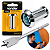 Kit Visor Olho Mágico Preto De 32 Á 52mm Com Broca 9/16 - Imagem 1