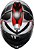 Capacete AGV K6-S Karve Preto Mate / Branco / Vermelho - Imagem 2