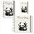 Kit Livro + Caderneta + Porta Documentos Panda Neutro II - Imagem 1