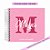 Kit Livro + Caderneta + Porta Documentos Minimalista Rosa - Imagem 2
