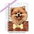 Caderneta Pet Cachorro Pomeranian - Imagem 1