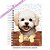 Caderneta Pet Cachorro Bichon Frise - Imagem 1