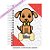 Caderneta Pet Cachorro SRD Marrom - Imagem 1