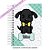 Caderneta Pet Cachorro SRD Preto Pequeno - Imagem 1