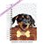 Caderneta Pet Cachorro Austrian Black and Tan Hound - Imagem 1