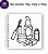 Livro para Colorir Quadrado -  40 desenhos - Imagem 3