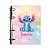 Fichário Personalizado Stitch Coração Dourado - Imagem 1