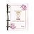 Fichário Personalizado Contabilidade Dourado e Rosa Floral - Imagem 1