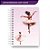 Caderno Universitário Bailarina Com Nome Personalização Gratuita Premium - Imagem 1