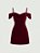 Vestido Ombro Frio Tubo Veludo - Imagem 1