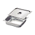 Kit Cuba Gastronômica Inox Gn 1/2 100mm Alça Com Tampa - Imagem 1