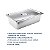 Kit Cuba Gastronômica Inox Gn 1/1 150mm Com Tampa Gn 1/1 - Imagem 4