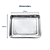 ASSADEIRA FUNDO RETANGULAR INOX 20X27 CM - Imagem 2