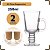 Jogo 2 Canecas Taça Xícara De Cappuccino Café Chocolate 250ml Vidro - Imagem 3