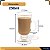 Jogo 2 Canecas Taça Xícara De Cappuccino Café Chocolate 250ml Vidro - Imagem 4