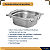 Cuba Gastronômica Inox Gn 1/6 65mm Com Alça - Imagem 6