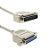 Cabo extensão RS232 DB 25 macho x DB 25 fêmea - Imagem 1