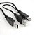 Cabo USB p/ HD  1 mini USB Macho x 2 USB A Macho - Imagem 2