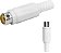 Plug RCA femea  Plástico branco - Imagem 1