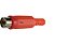 Plug RCA femea  Plástico vermelho - Imagem 1