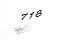 Emblema Traseiro Porsche 718 Cayman Boxster Original Preto - Imagem 1