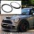 Par Aro Farol Capo Mini Cooper S Jcw 2007/2012 R55 R56 R57 Preto - Imagem 1
