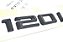 Emblema Tampa Traseira Bmw 120i Preto - Imagem 2
