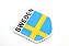 Emblema Bandeira Suécia Sweden Volvo Xc40 C30 Xc60 V40 V90 S - Imagem 2