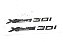 Par Emblemas Laterais Bmw Xdrive 30i X1 X3 X4 X5 X4 X6 Preto - Imagem 1
