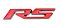 Emblema Rs Gm Chevrolet Camaro Onix Cruze Equinox Traseiro Preto - Imagem 1