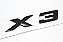 Emblema Tampa Traseira Bmw X3 Preto Porta Malas Motorsport - Imagem 4