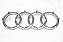 Emblema Logo Audi Argolas Grade Original - Imagem 5