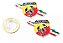 Par Emblema Abarth Fiat 500 Punto Linea Palio Uno Bravo Stilo - Imagem 1