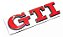 Emblema Volkswagen Gti Polo Gol Golf Mk5 Mk6 Mk7 Preto Vermelho - Imagem 3