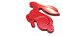 Emblema Gti Golf Gol Mk7 Volkswagen Rabbit Coelho Mk5 Mk6 Vermelho - Imagem 3