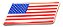 Emblema Bandeira Usa Gm Dodge Corvette Mustang Camaro Ford - Imagem 1