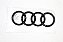 Emblema Logo Audi Grade Original Preto - Imagem 2