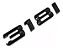 Emblema Tampa Traseira Bmw 318i Porta Malas Motorsport Preto - Imagem 3