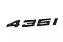 Emblema Tampa Traseira Bmw 435i Porta Malas Motorsport Preto - Imagem 2