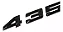 Emblema Tampa Traseira Bmw 435i Porta Malas Motorsport Preto - Imagem 3