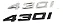 Emblema Tampa Traseira Bmw 430i Porta Malas Motorsport Original - Imagem 1