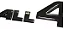 Emblema All4 Mini Cooper S Cabriolet Countryman Preto Original - Imagem 2