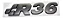 Emblema Volkswagen R36 Passat Rline Preto Original - Imagem 3