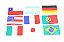 Emblema Adesivo Resinado Bandeira Espanha Brasil Alemanha Portugal Argentina França Italia Chile Japão - Imagem 1