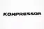 Emblema Kompressor Mercedes Benz C180 C200k C300 Slk Clc200 - Imagem 2